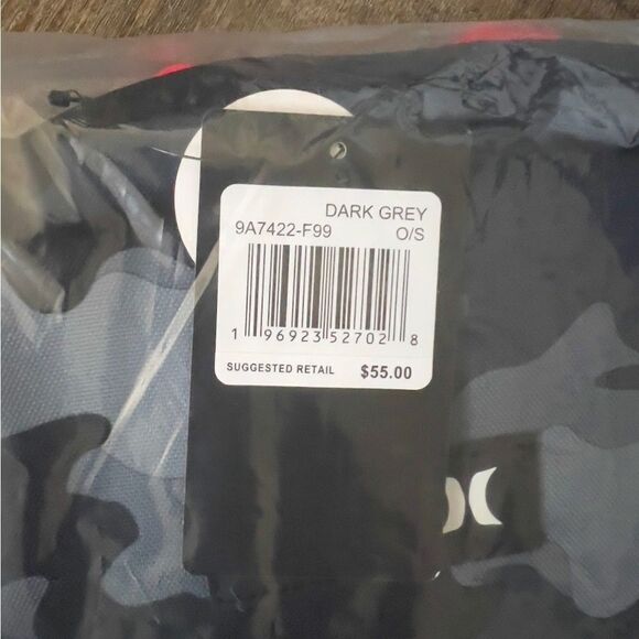 Hurley Graphic Shark Dark Grey Camo Backpack - Picture 4 of 4